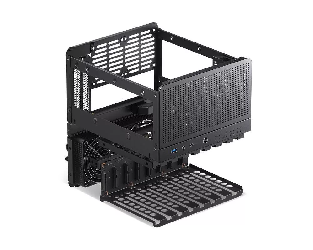 Кутия Jonsbo N3 NAS, Mini-ITX, Black 6