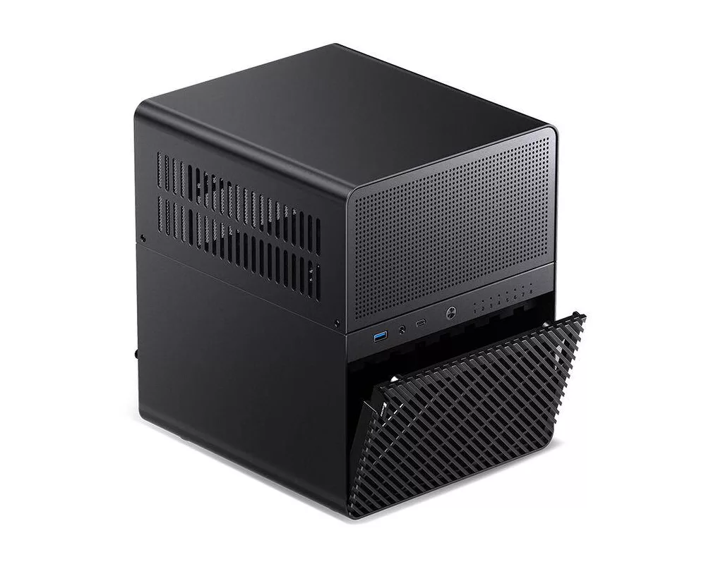 Кутия Jonsbo N3 NAS, Mini-ITX, Black 7