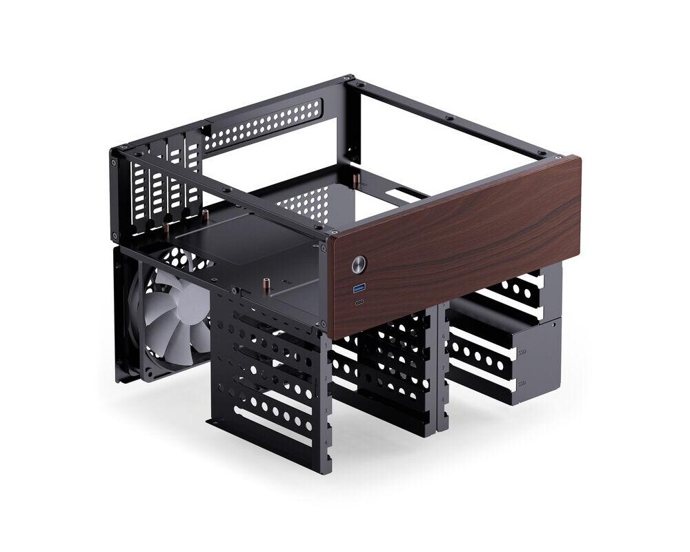 Кутия Jonsbo N4 NAS, m-ATX, Black 4