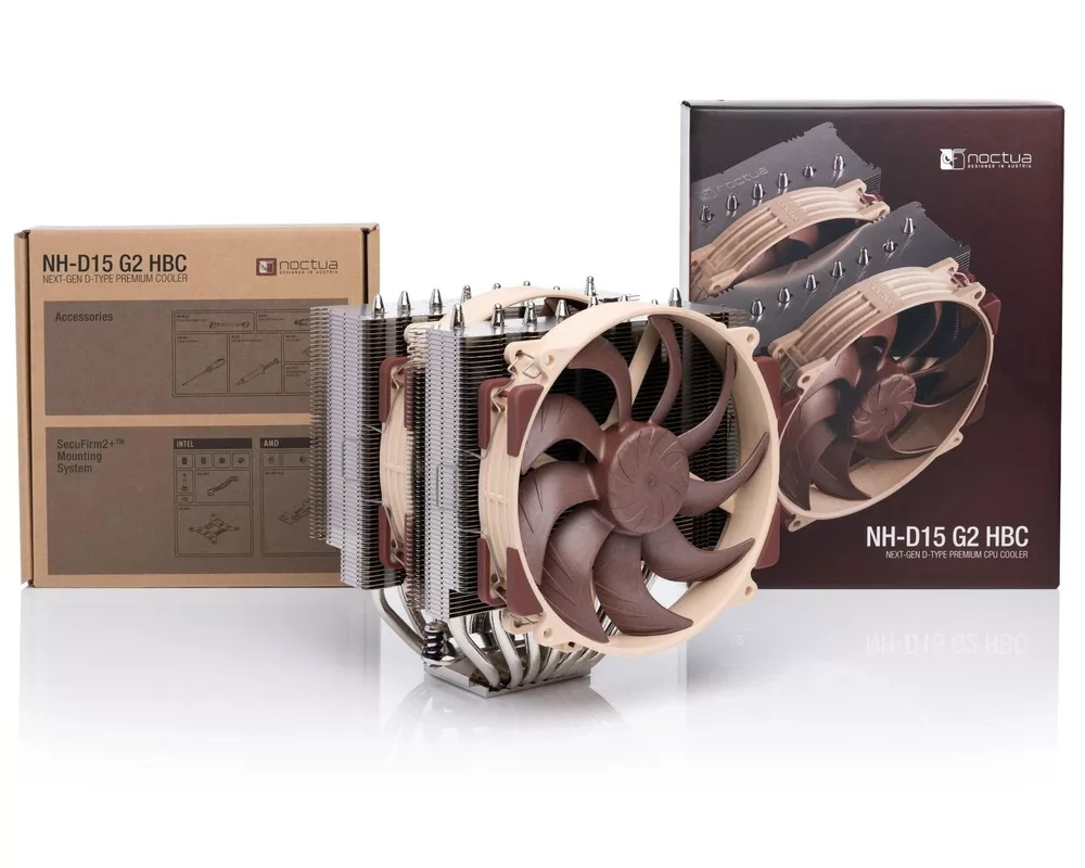 Охладител за процесор Noctua NH-D15 G2 HBC, За сокет LGA1851/1700/2011/AM5/AM4 4