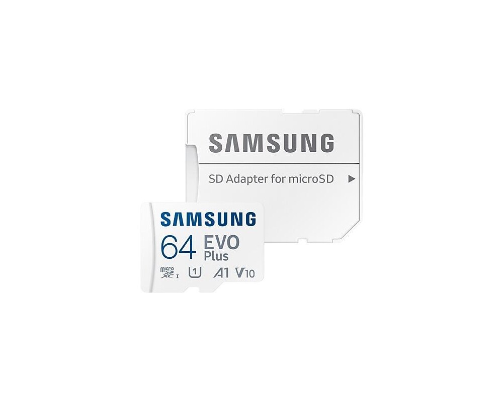 Флаш карта SAMSUNG microSD EVO PLUS 64GB 2024 incl. SD Adapter 10