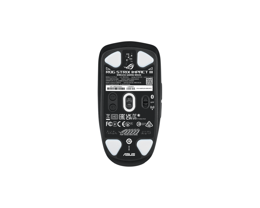 Мишка ASUS ROG Strix Impact III Wireless Gaming Mouse 7