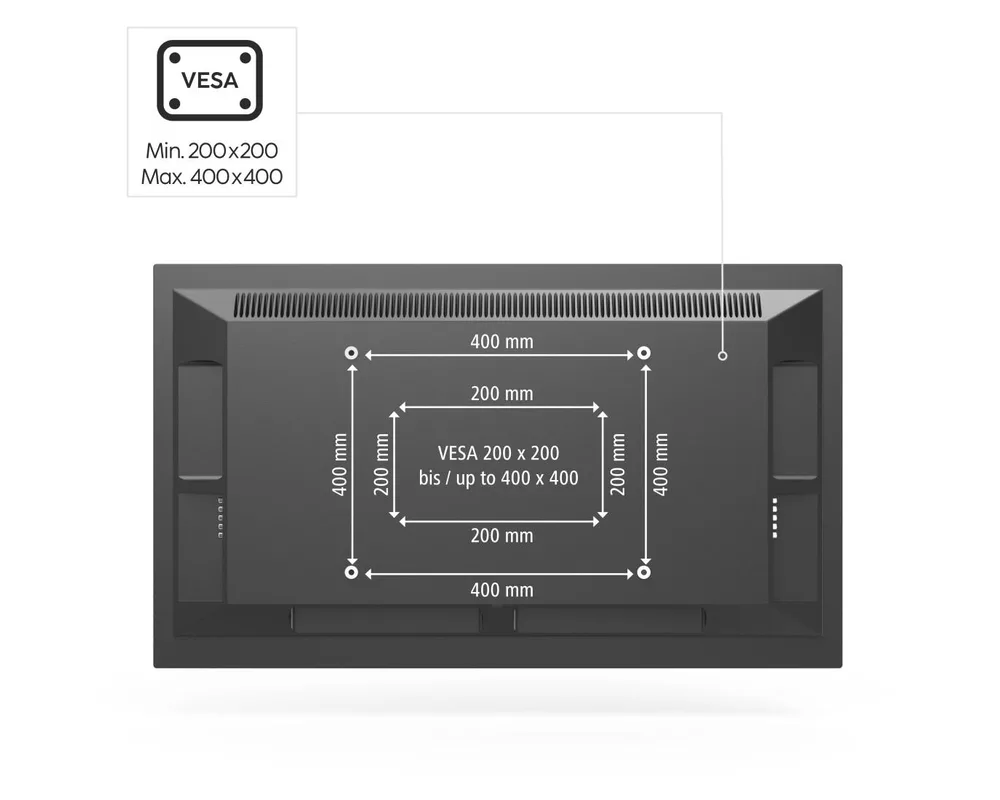Стойка за таван Hama TV, въртяща се, накланяща се, 165 см (65") до 50 кг, 220878 15