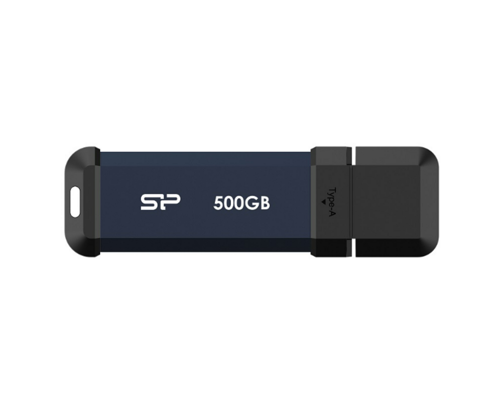 Флаш памет SSD Silicon Power MS60 Blue 500GB, USB-A 3.2 Gen2 3