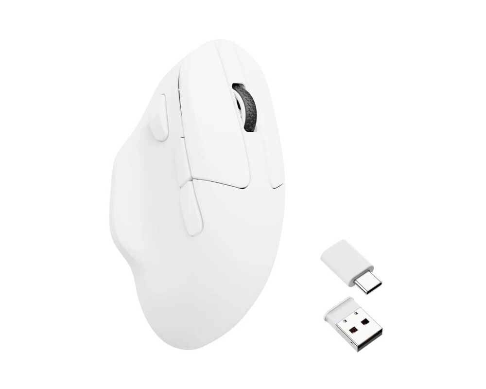 Мишка Безжична мишка Keychron M7 1000Hz, Matte White 2