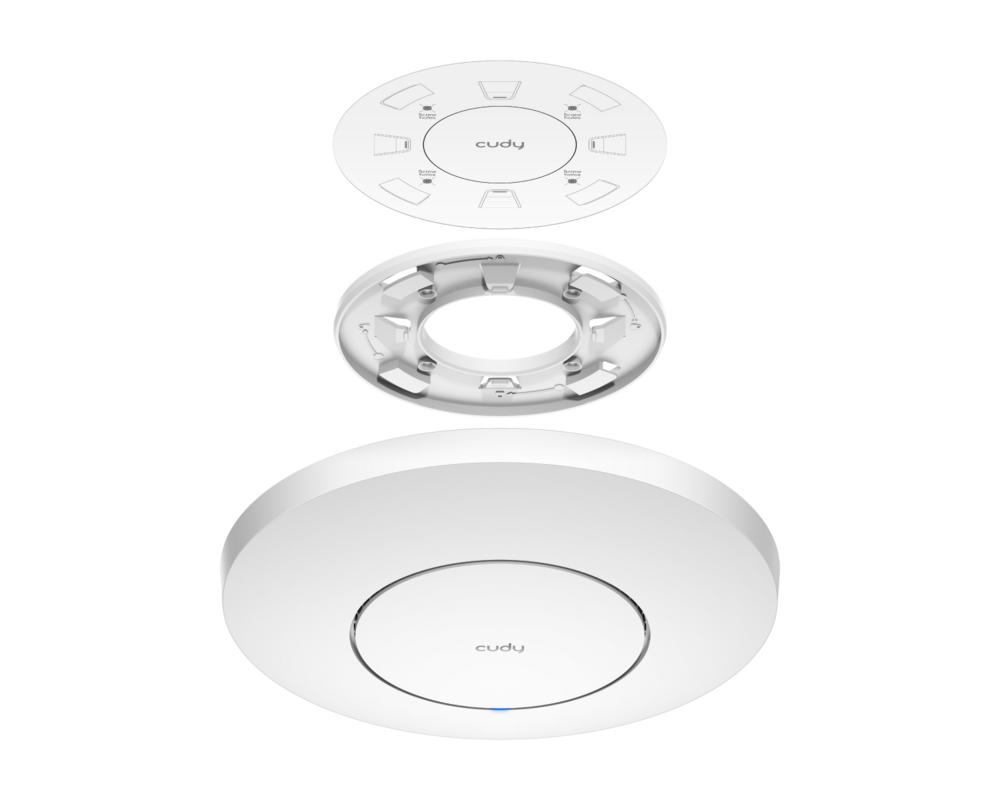 Access point (Точка за достъп) Cudy AP3000, AX3000, 2.4/5 GHz, 571 - 2402 Mbps, 1× 2.5 Gbps, PoE Adapter 3