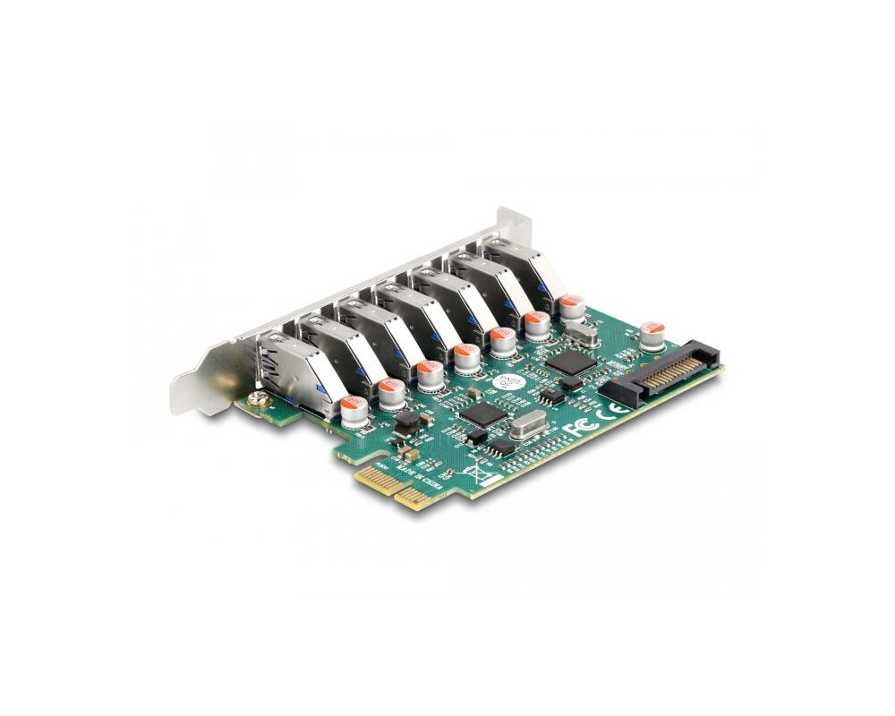 Контролер Карта PCI Express x4 Delock към 7 x external USB 5 Gbps Type-A 2