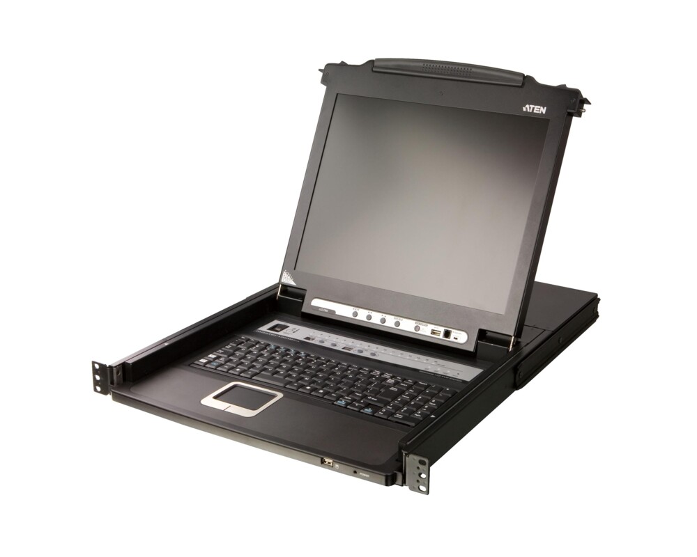 KVM switch KVM Конзола ATEN CL5716M, 17" 16-Port PS/2-USB VGA Single Rail LCD KVM Switch 2