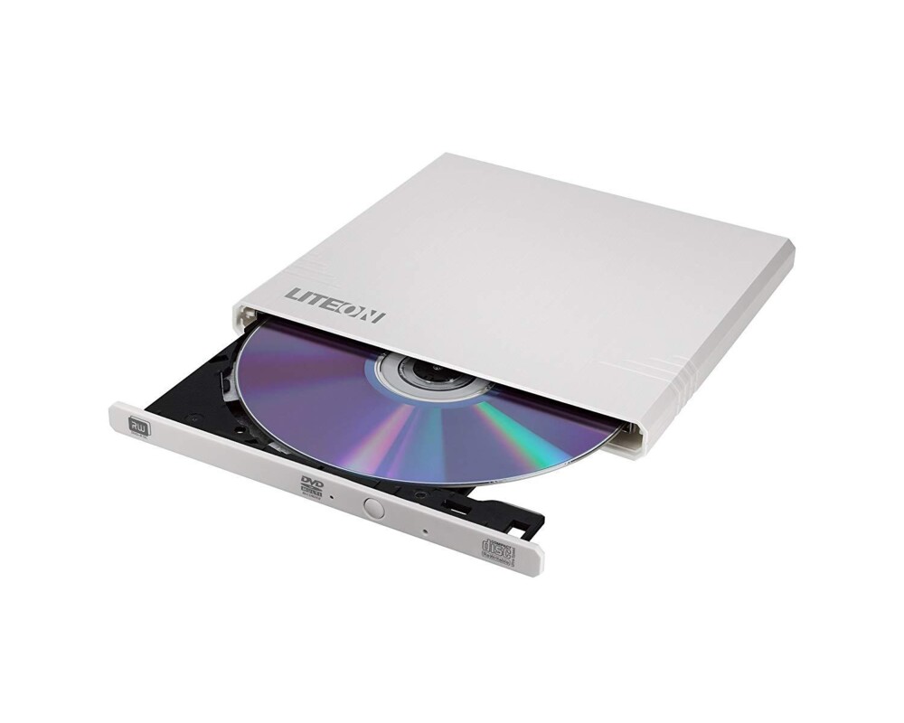 Оптично устройство Записващо устройство LITE-ON EBAU108-21, външно, USB2.0, бял 2