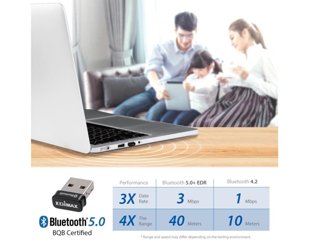 Адаптери Edimax BT-8500 Блутут нано адаптер, USB, версия 5.0 2