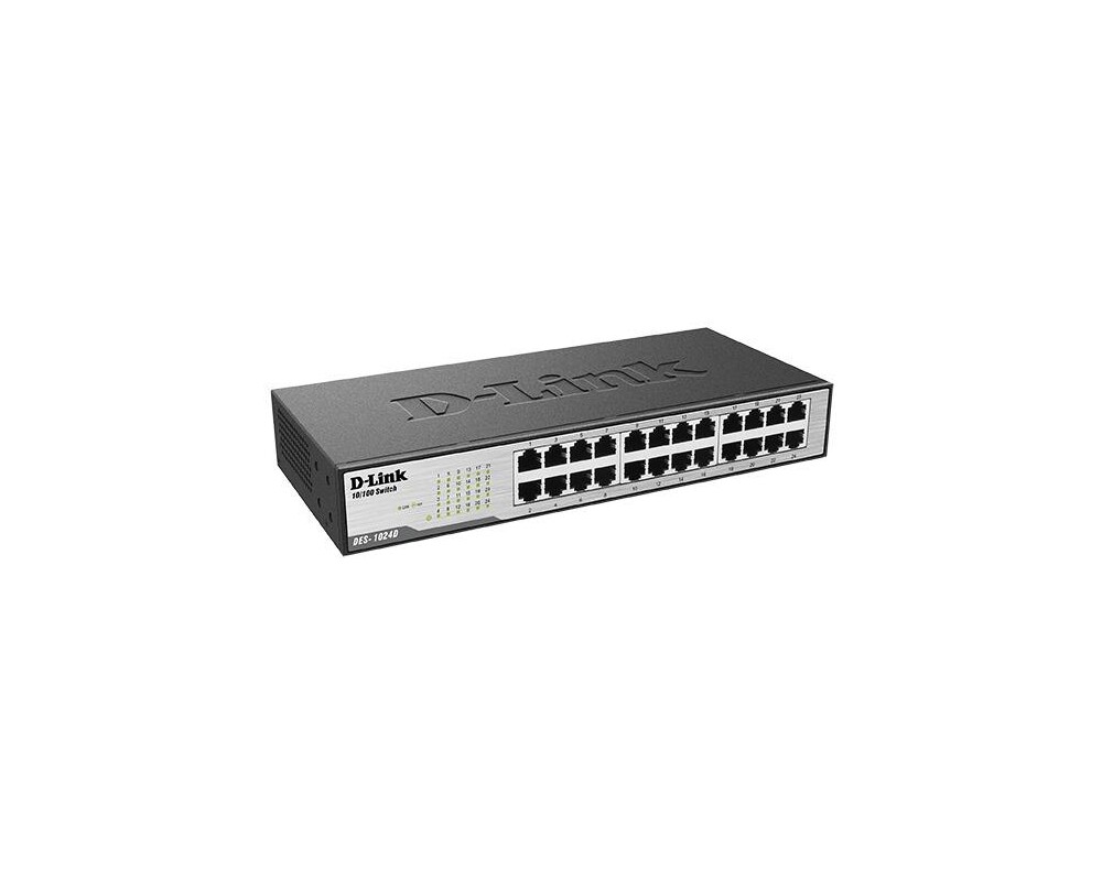 Switch (Комутатор) Суич D-Link DES-1024D/E, 24 портов 10/100, Desktop, rack mount 2