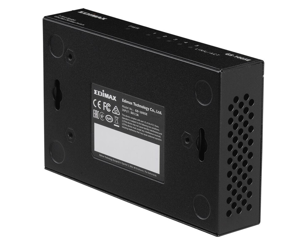 Switch (Комутатор) Суич EDIMAX GS-1005E, 5 портов, Gigabit 5