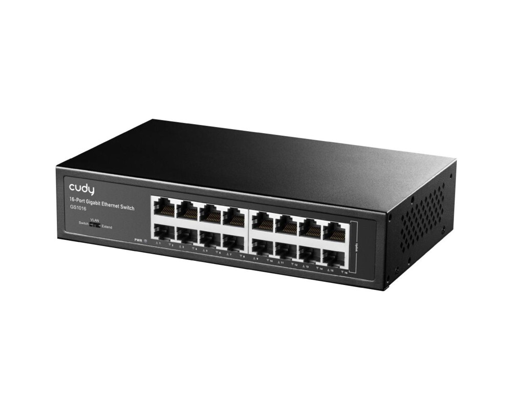 Switch (Комутатор) Суич Cudy GS1016, 16 портов, 10/100/1000, Auto-MDI/MDIX, за 19" шкаф 2