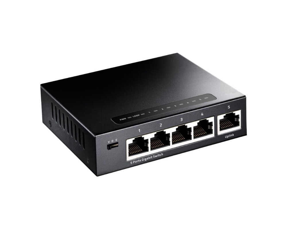 Switch (Комутатор) Суич Cudy GS105, 5 портов, 10/100/1000, Auto-MDI/MDIX 2