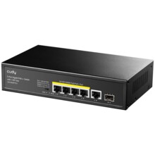  Суич Cudy GS1005PTS1, 5 портов, 10/100/1000, PoE+ Switch 120W, 1 SFP Slot 766525 CUDY-SWITCH-GS1005PTS1 на топ цена - PIC.bg