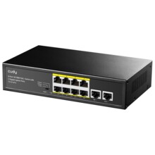  Суич Cudy FS1010PG, 8 портов, 10/100, PoE+ Switch 120W, 2 x Uplink порта 10/100/1000 766526 CUDY-SWITCH-FS1010PG на топ цена - PIC.bg