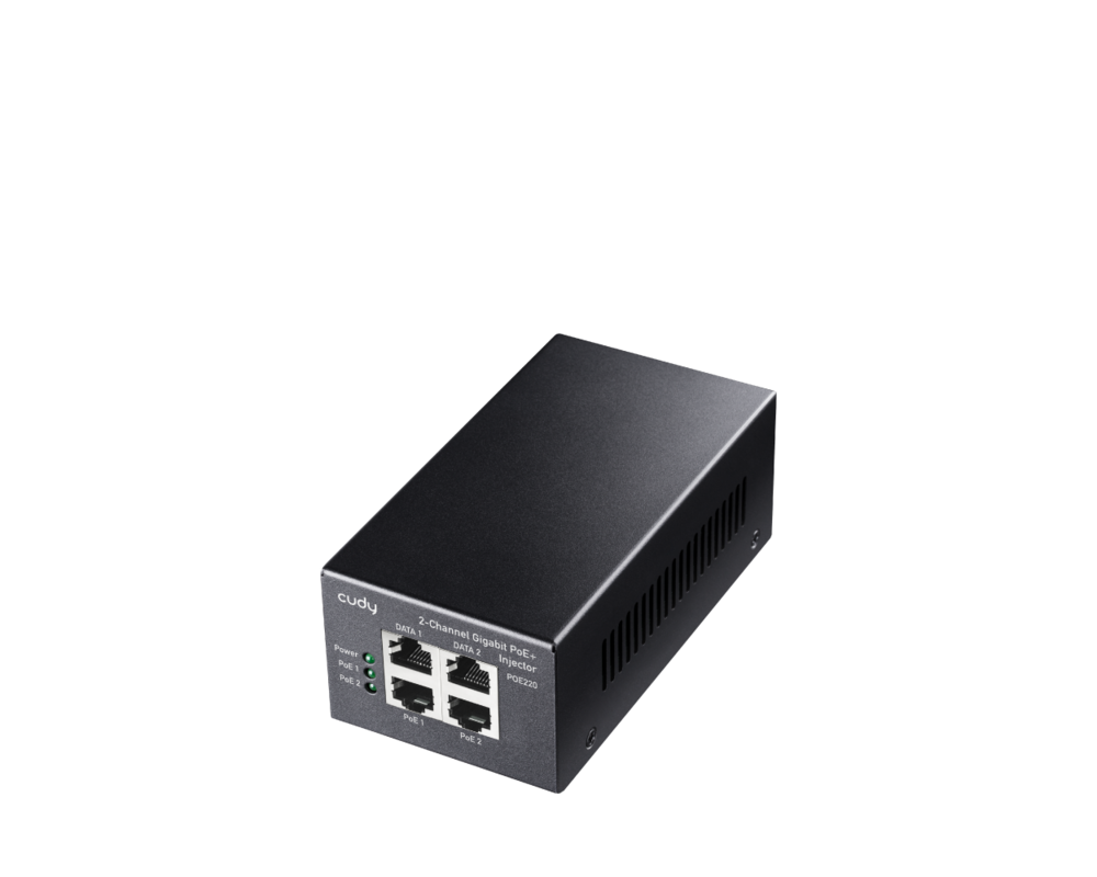 PoE адаптер PoE инжектор Cudy POE220, Gigabit PoE+/PoE, 2 x 30W 3