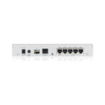 <span>Защитна стена</span> Защитна стена ZYXEL USG FLEX 100, 10/100/1000, 4x LAN/DMZ, 1x WAN, 1xSFP, 1xUSB, без лиценз <span class='catalog-num-in-name'>ZYXEL-USGFLEX100</span> - 