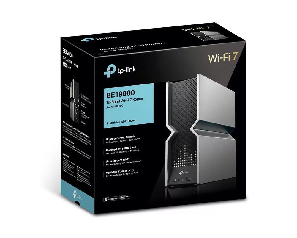 Рутер TP-Link Archer BE800 BE19000 3-лентов 19