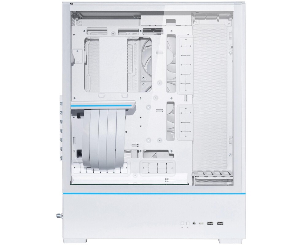 Кутия Lian-Li SUP01W Mid-Tower, Tempered Glass, Бяло 3