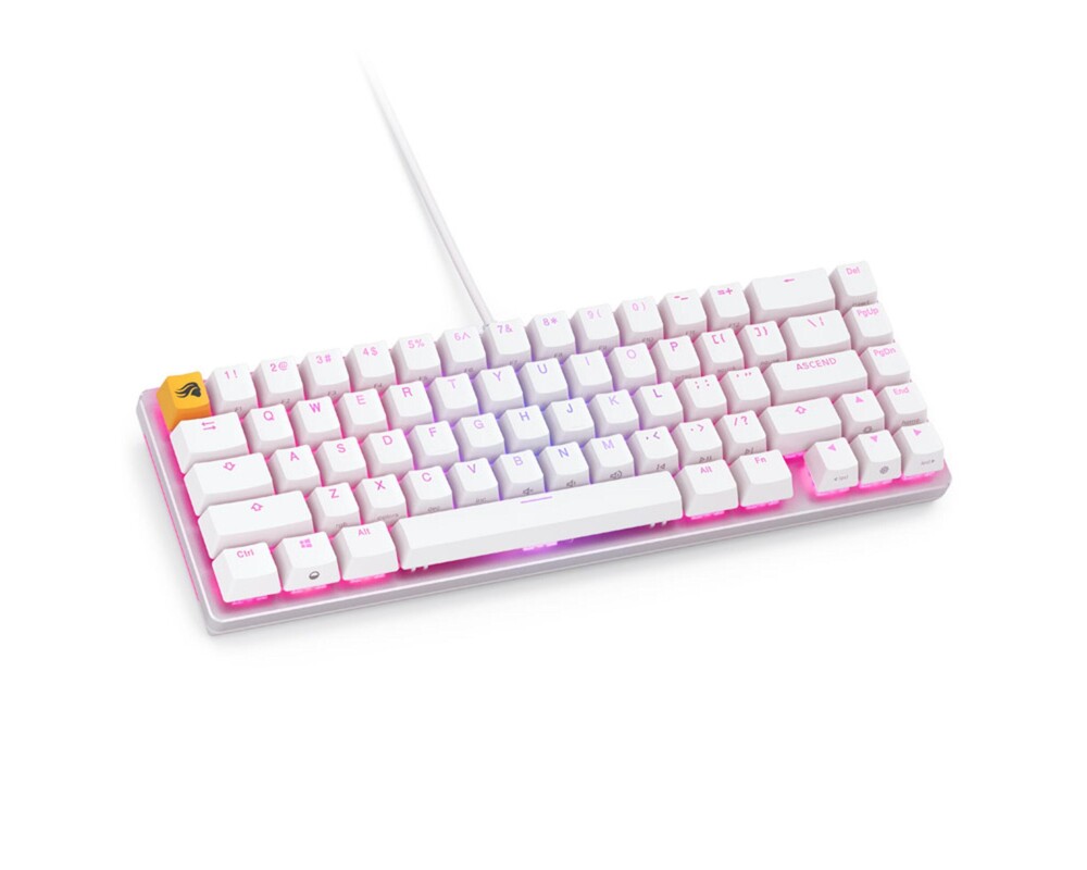 Клавиатура Геймърска механична клавиатура Glorious GMMK 2 White Compact- Fox Switches US-Layout 2