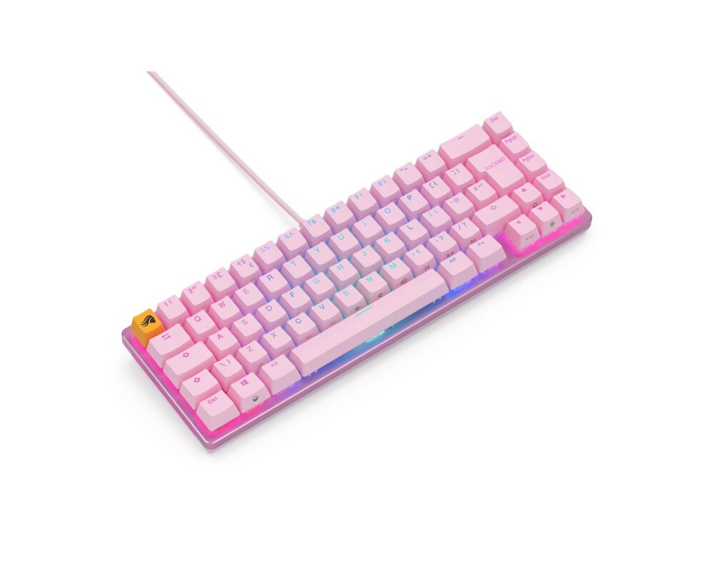 Клавиатура Геймърска механична клавиатура Glorious GMMK 2 Pink Compact- Fox Switches UK-Layout 2