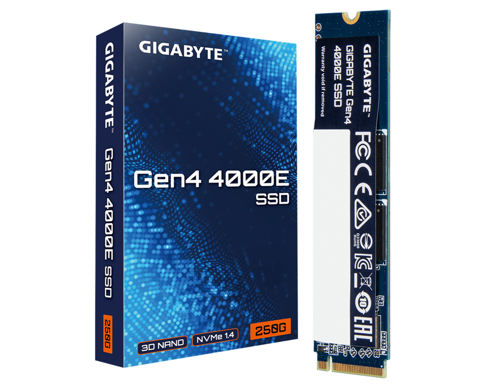 SSD SSD Gigabyte 4000E 250GB, NVMe, PCIe 4.0 Gen4 4
