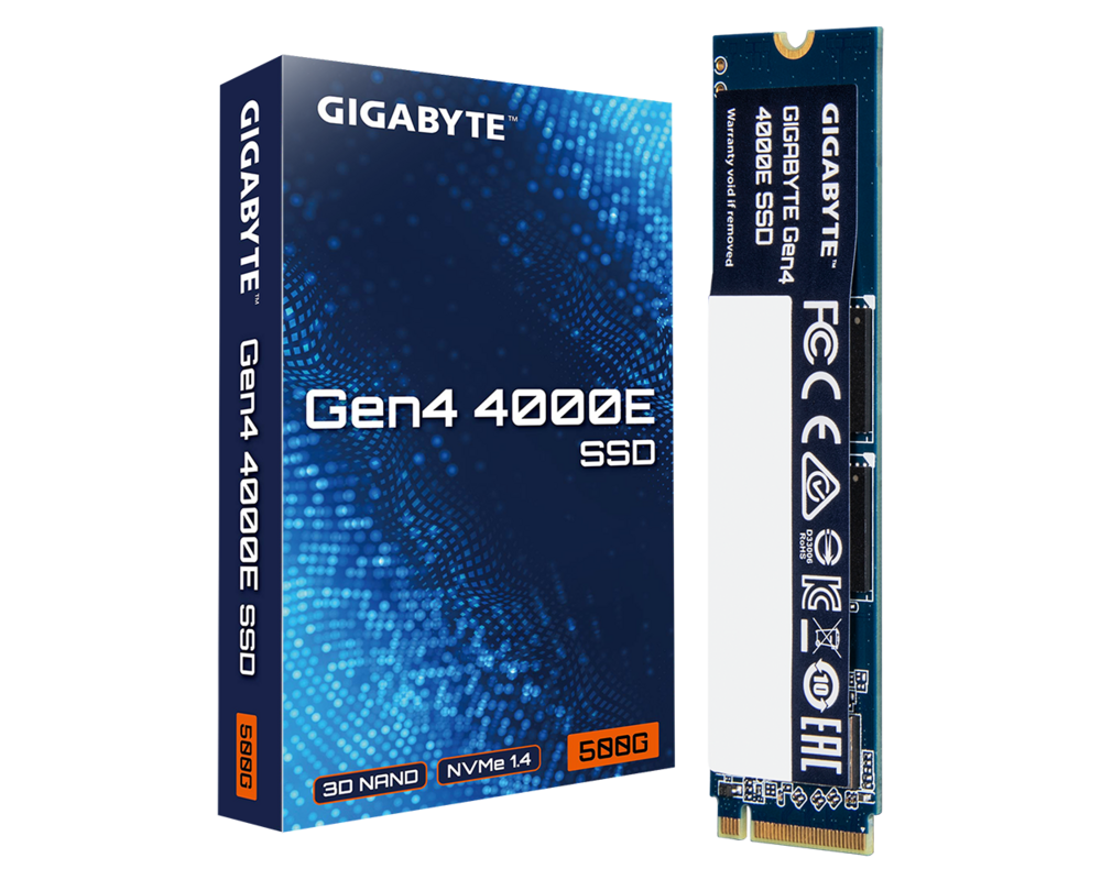 SSD SSD Gigabyte 4000E 500GB, NVMe, PCIe 4.0 Gen4 4