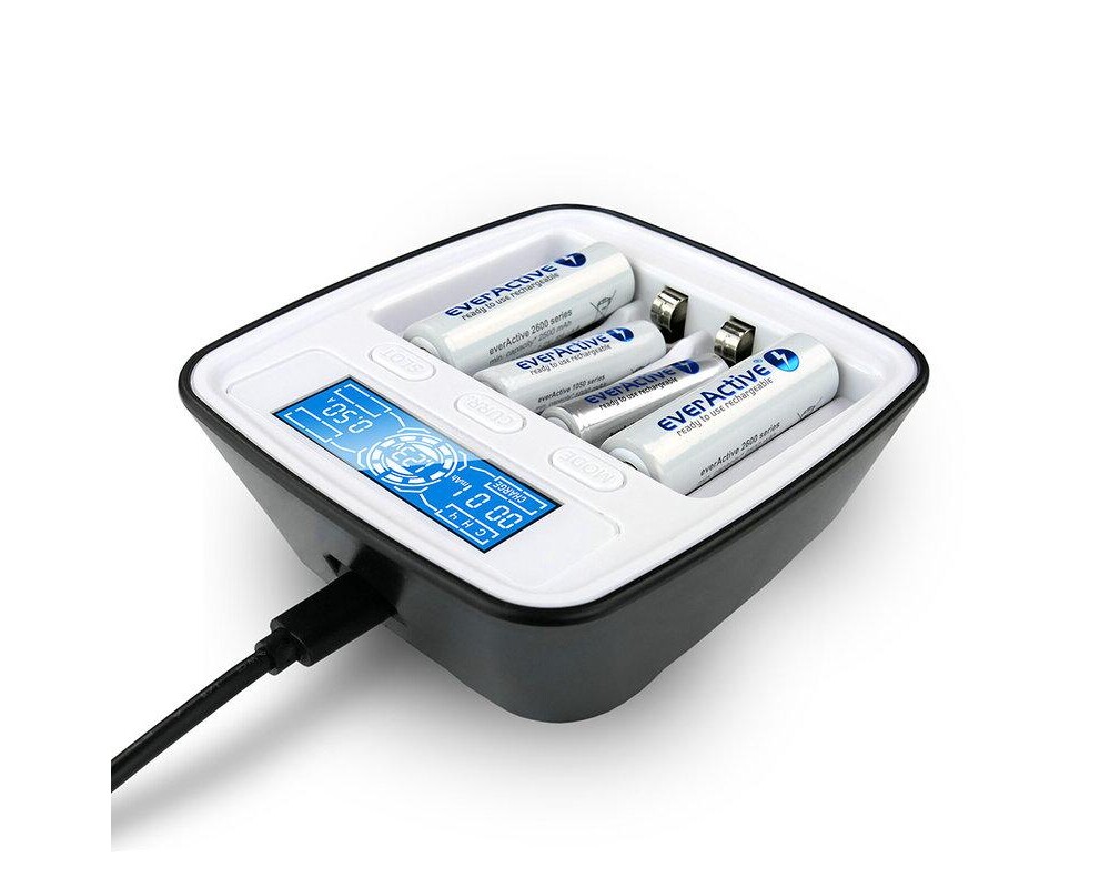 Зарядно  NIMH R6,03 AA/AAA  с микропроцесор NC1000M  EVERACTIVE 5