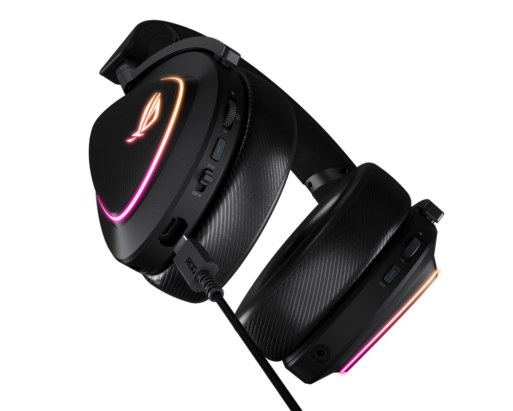 Слушалки ASUS A701 ROG DELTA II Wireless Headset Black 6