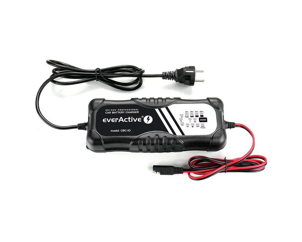 Зарядно  процесорно устройство  12V/24V everActive CBC-10 v2  до 10А за автомобили и мотоциклети 2