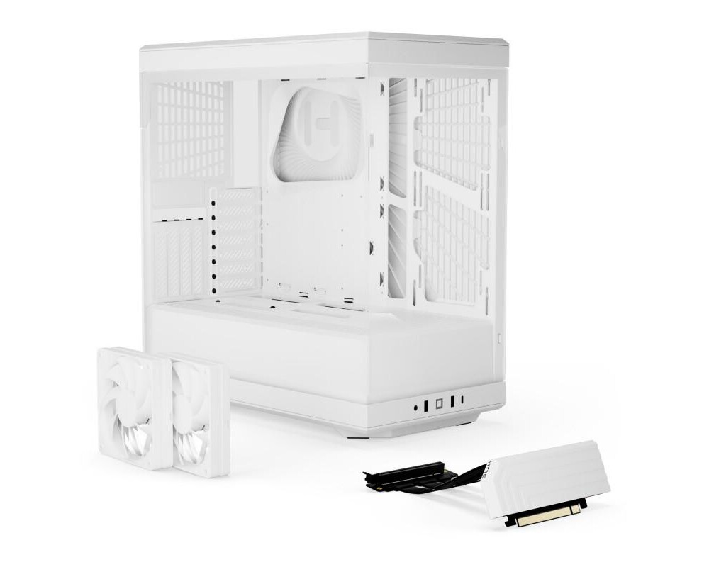 Кутия HYTE Y40 Tempered Glass, Mid-Tower, Бяло 7