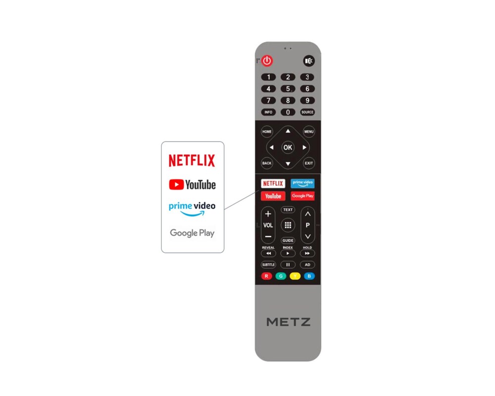 Телевизор 24" METZ 24MTC6000Z 24"  LED HD, Smart TV, Android 9.0 TV, Черен (Разопакован) 7