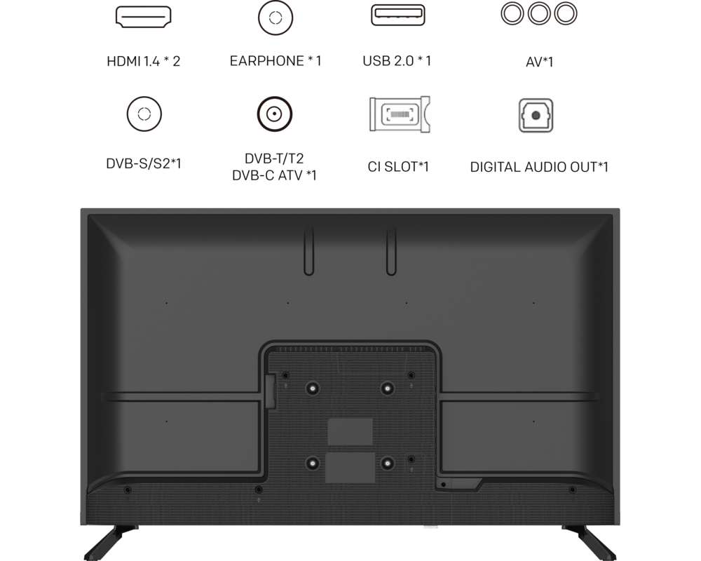 Телевизор METZ 32MTE2000Z, 32"(80 см), LED TV, HD, Черен 10