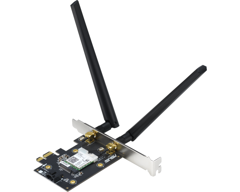 Мрежова карта ASUS PCE-AX3000, AX3000 Dual Band PCI-E, WiFi 6 (802.11ax) 4