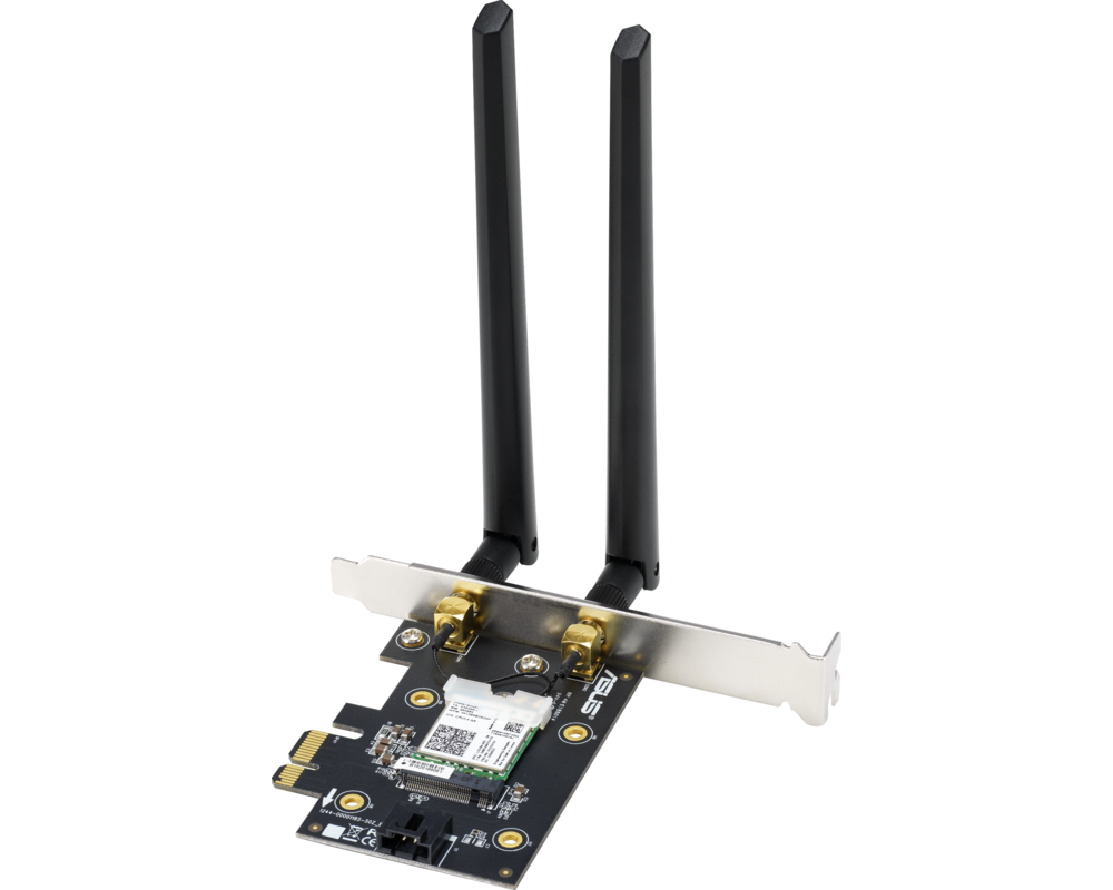 Мрежова карта ASUS PCE-AX3000, AX3000 Dual Band PCI-E, WiFi 6 (802.11ax) 5