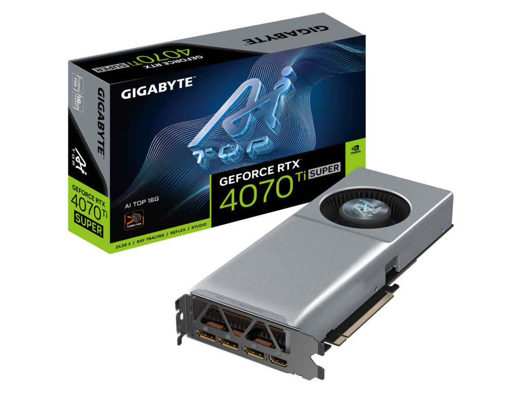 Видеокарта Gigabyte GeForce RTX 4070 TI Super AI TOP 16GB GDDR6X 10