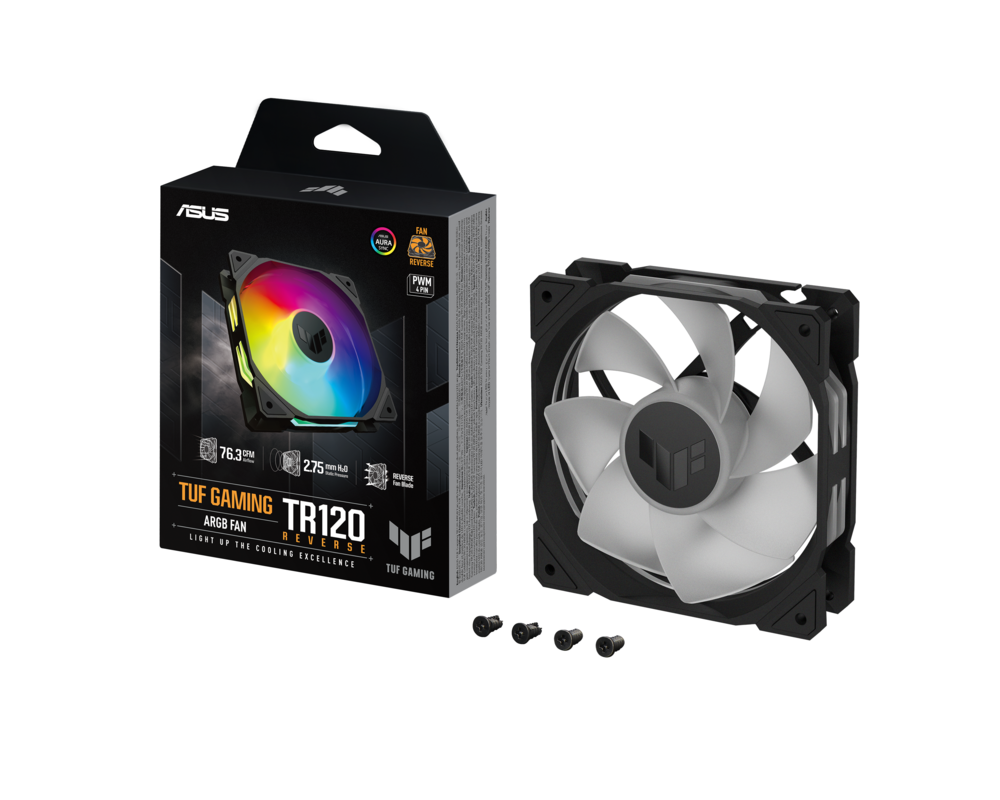Вентилатор ASUS TUF GAMING TR120 ARGB Reverse - Black 8