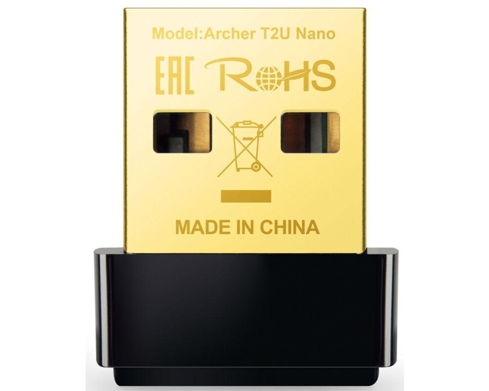 Мрежова карта Безжичен USB адаптер TP-LINK Archer T2U Nano AC600 8