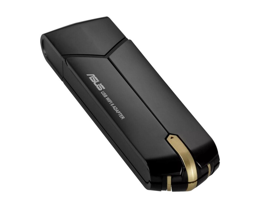 Мрежова карта адаптер ASUS USB-AX56 Dual Band AX1800 WiFi 6 802.11ax, USB 3.2 Gen1, вградена антена 3