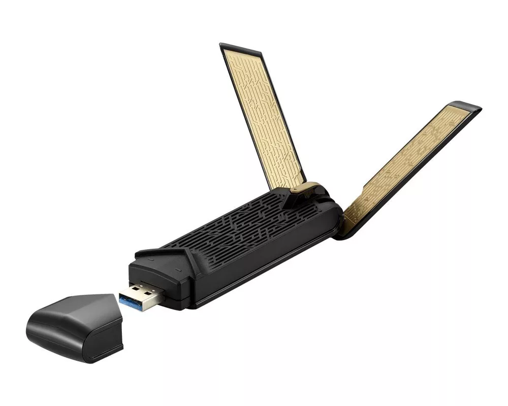 Мрежова карта адаптер ASUS USB-AX56U Dual Band AX1800 WiFi 6 802.11ax, USB 3.2 Gen1 2