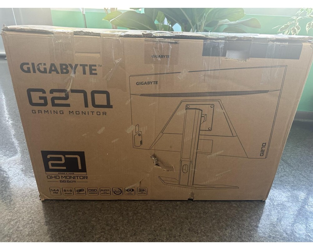 Монитор Gigabyte G27Q-EK, QHD, 144hz, 1ms, Разопакован 2
