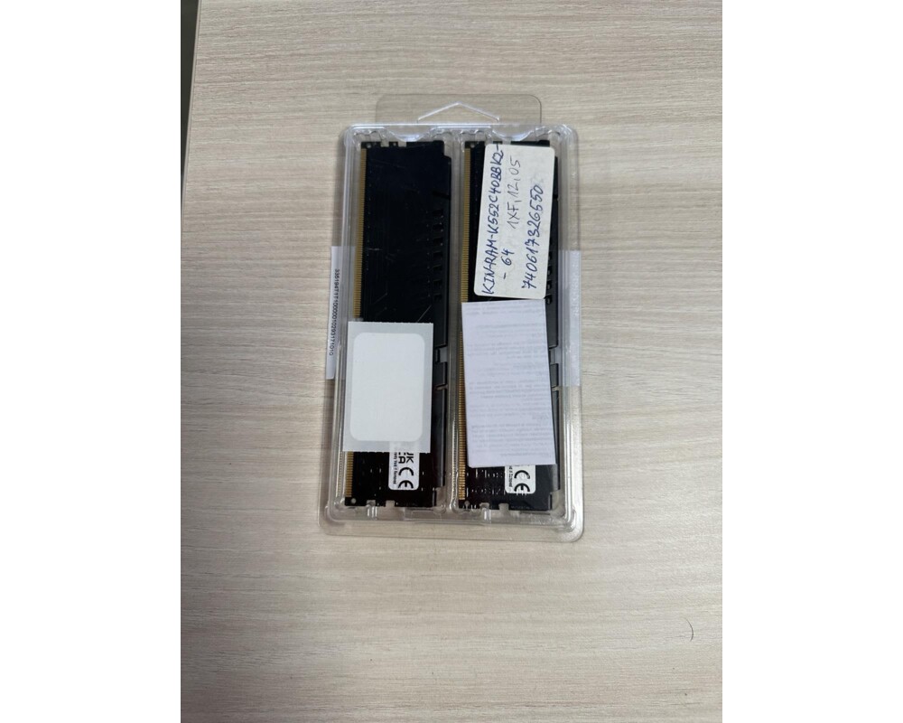 Памет Kingston FURY Beast Black 64GB(2x32GB) DDR5 5200MHz KF552C40BBK2-64, Разопакован 2