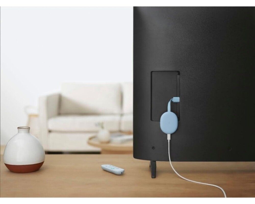 Мултимедиен плеър Google Chromecast with Google TV, HDMI,4K, Sky 3