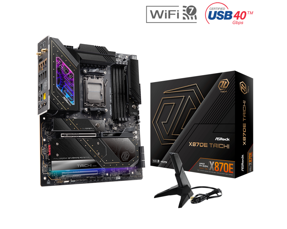 Дънна платка ASROCK X870E TAICHI, Socket AM5 6