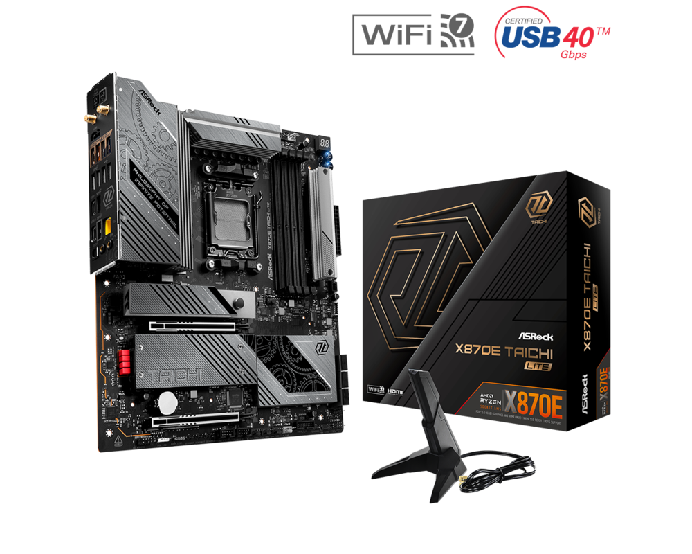 Дънна платка ASROCK X870E TAICHI LITE, Socket AM5 6