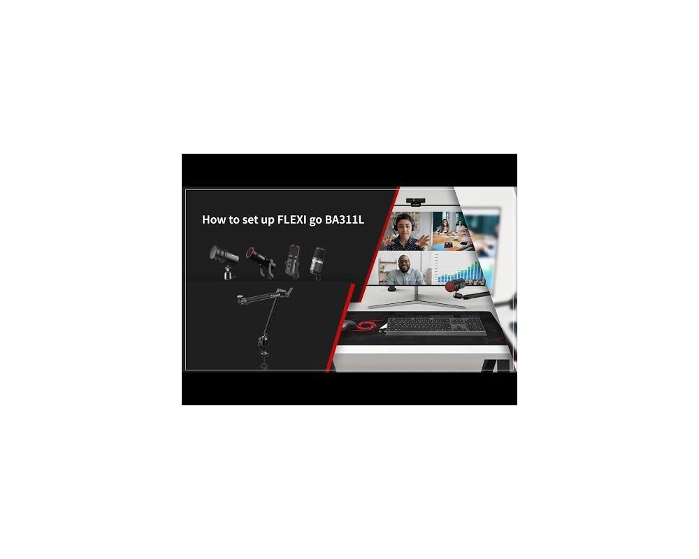 Геймърски аксесоари AverMedia Стойка Multi-Angle Arm Flexi Go - BA311L за микрофон и камера 10
