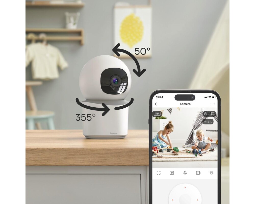 Цифрова IP камера HAMA WiFi  1080p, за закрити помещения, 176652 10