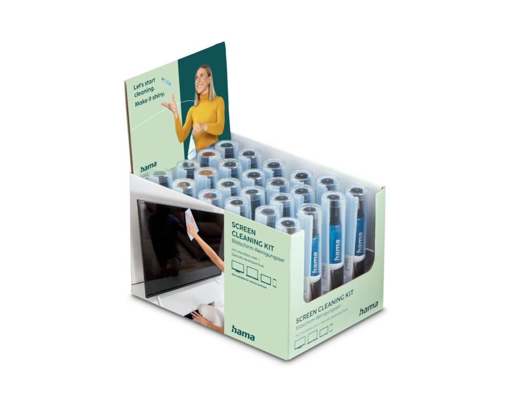 Почистващ продукт Почистващ комплект за екрани, 15 ml, микрофибърна кърпа, цена за 1 бр., 221092 8