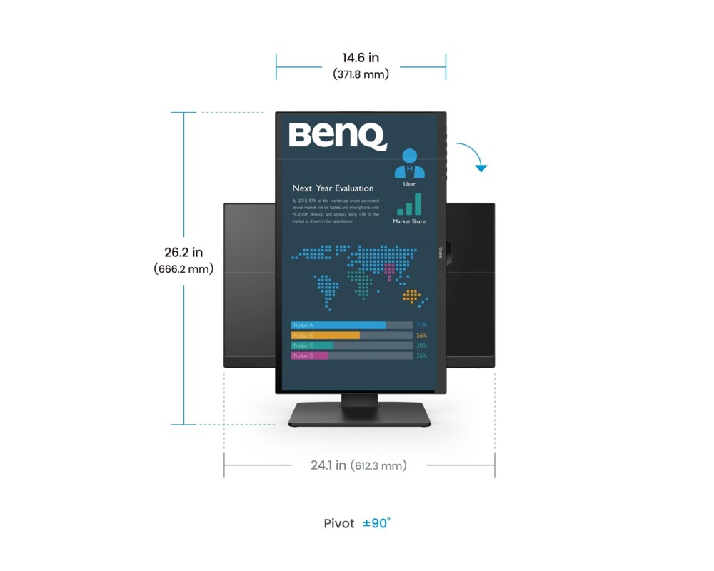 Монитор BenQ BL2786TC, 27", IPS, 1920x1080, 100Hz, Speaker 2 x 2W 8